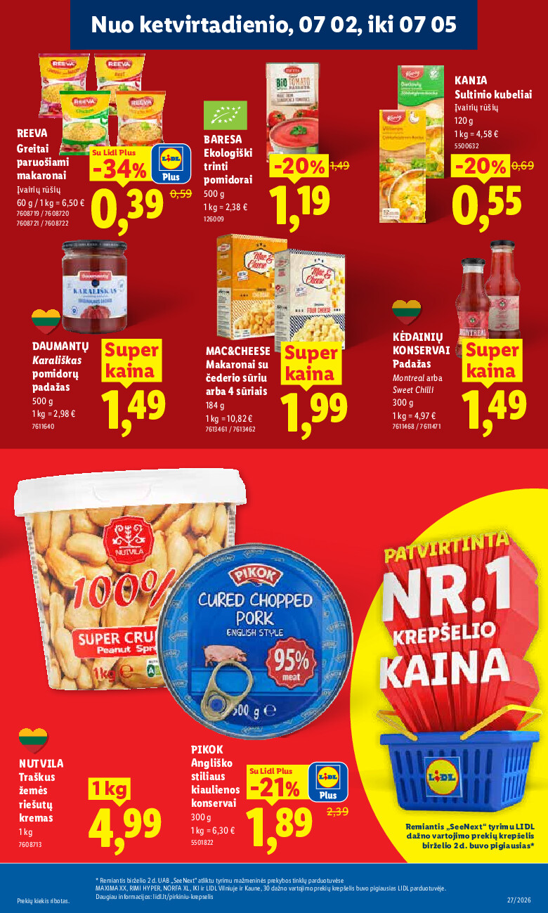 MAISTO PREKIŲ PASIŪLYMAI (2026-06-29 - 2026-07-05) | 35