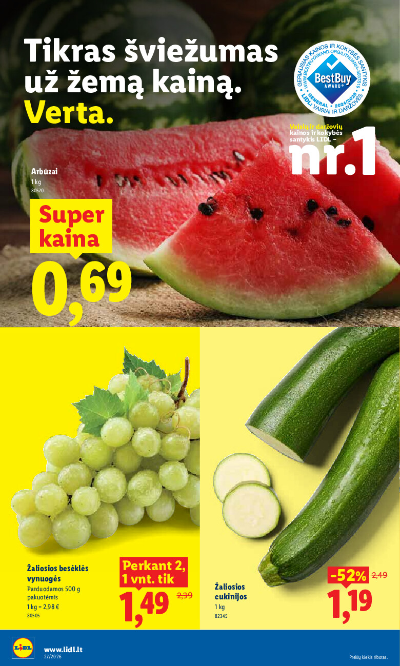MAISTO PREKIŲ PASIŪLYMAI (2026-06-29 - 2026-07-05) | 38