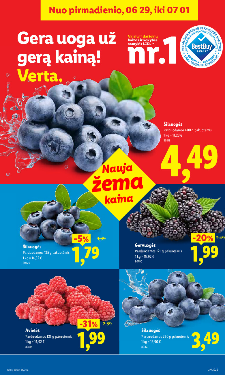 MAISTO PREKIŲ PASIŪLYMAI (2026-06-29 - 2026-07-05) | 5