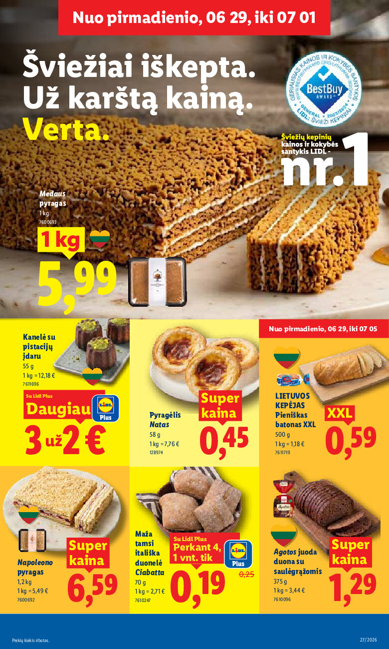 MAISTO PREKIŲ PASIŪLYMAI (2026-06-29 - 2026-07-05) | 7