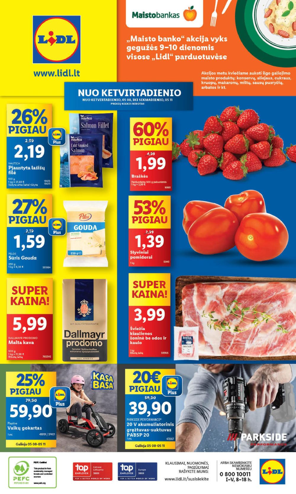 LIDL - Maisto prekių pasiūlymai (2025 05 08 - 2025 05 11) | 1