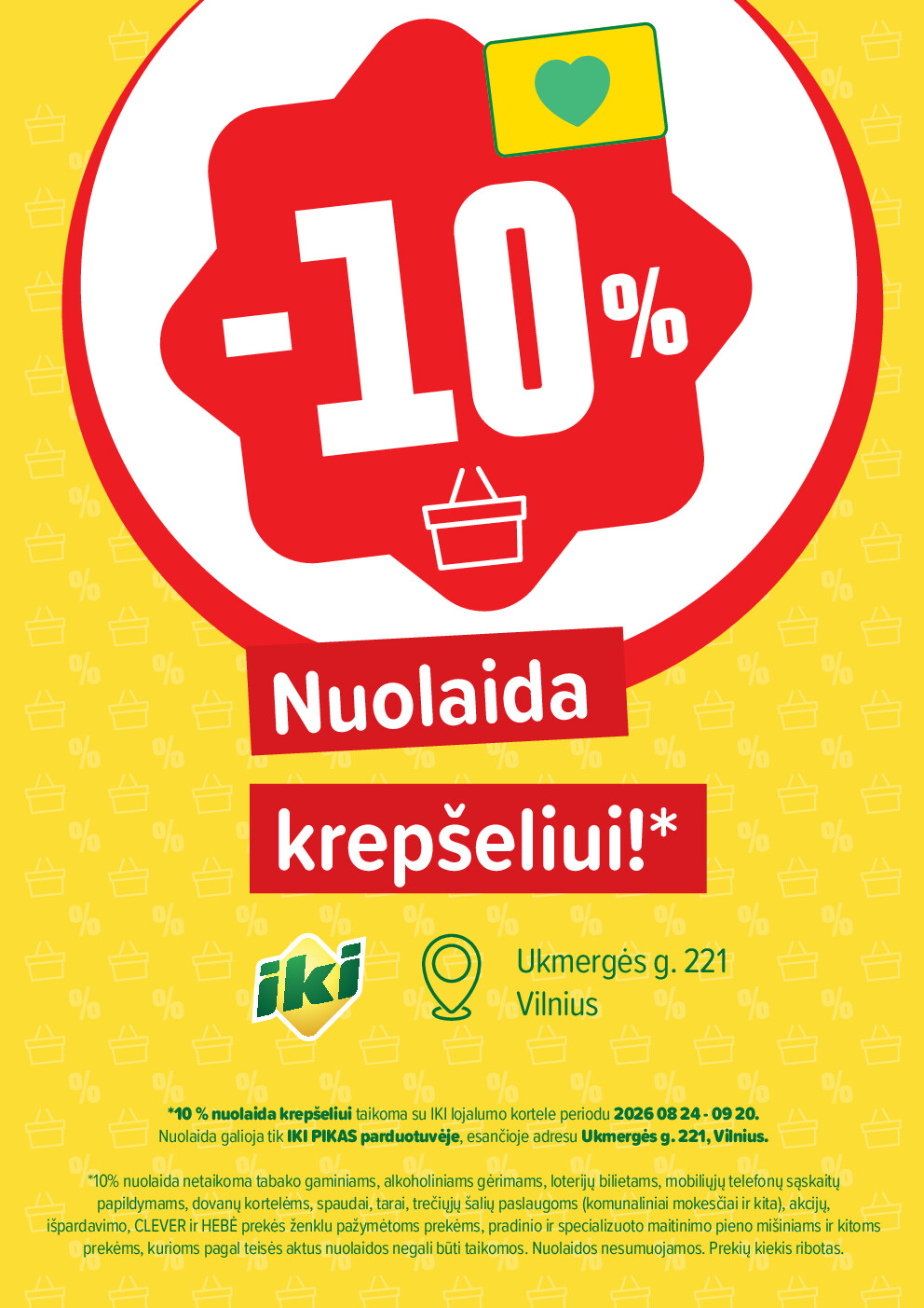 Specialūs pasiūlymai IKI Pikas parduotuvės klientams (2026-08-24 - 2026-08-30) | 2