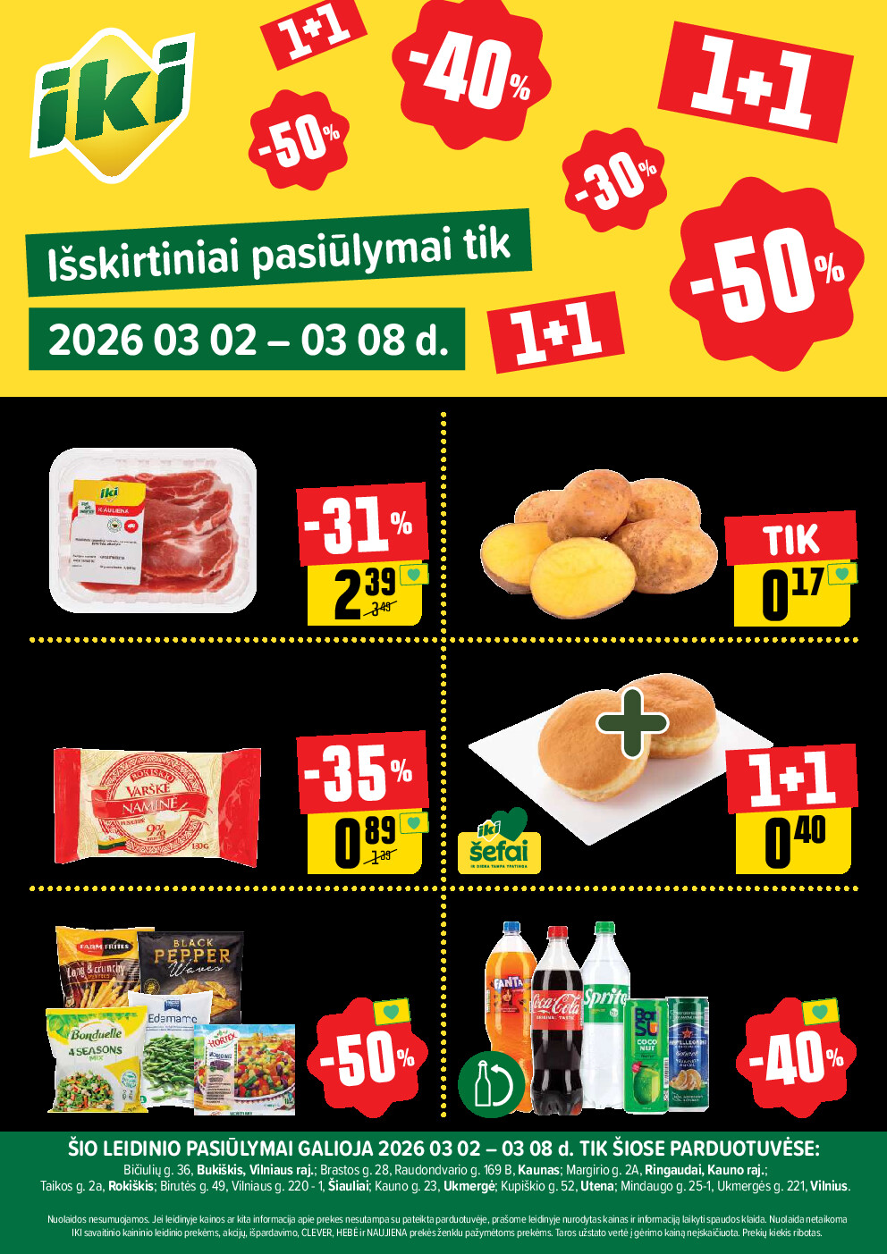 Specialūs pasiūlymai IKI parduotuvės klientams (2026-03-02 - 2026-03-08) | 1