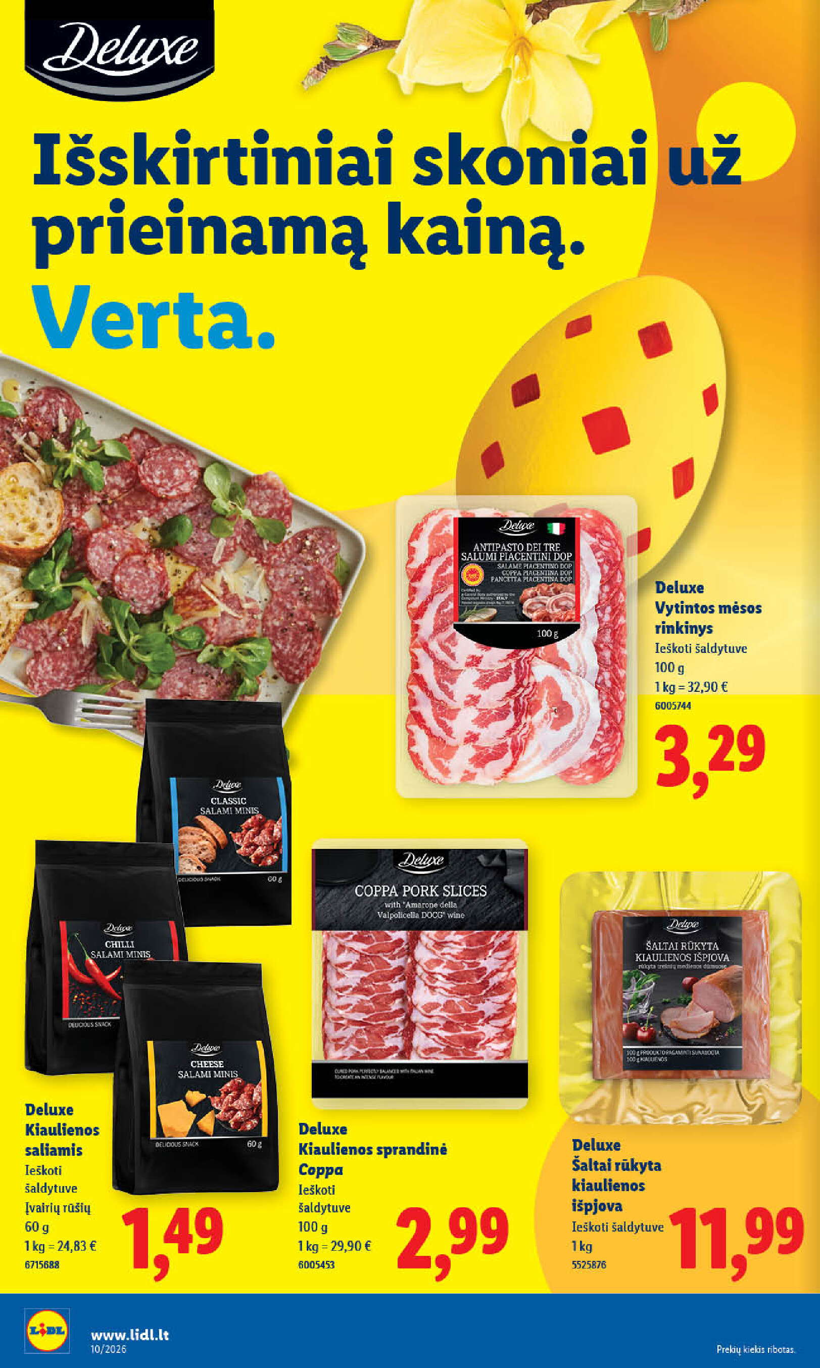 MAISTO PREKIŲ PASIŪLYMAI (2026-03-02 - 2026-03-08) | 12