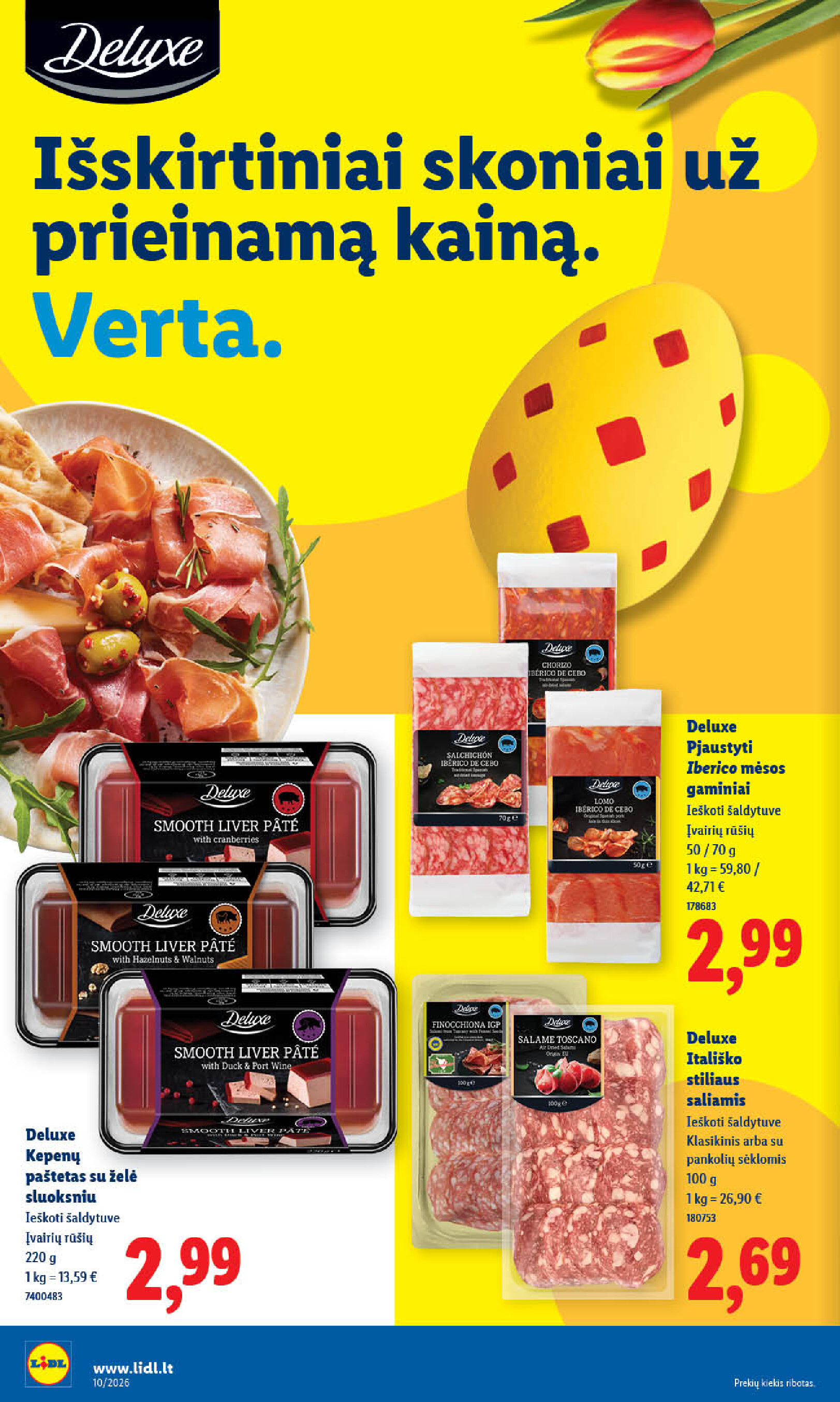MAISTO PREKIŲ PASIŪLYMAI (2026-03-02 - 2026-03-08) | 10