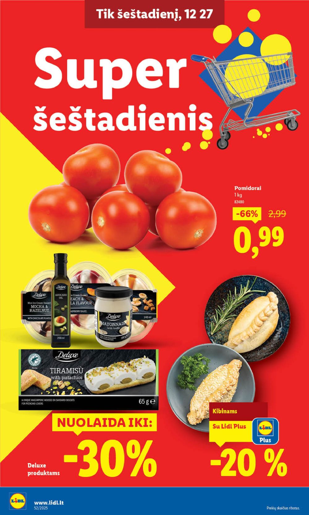 LIDL - Maisto prekių pasiūlymai (2025 12 26 - 2025 12 28) | 2