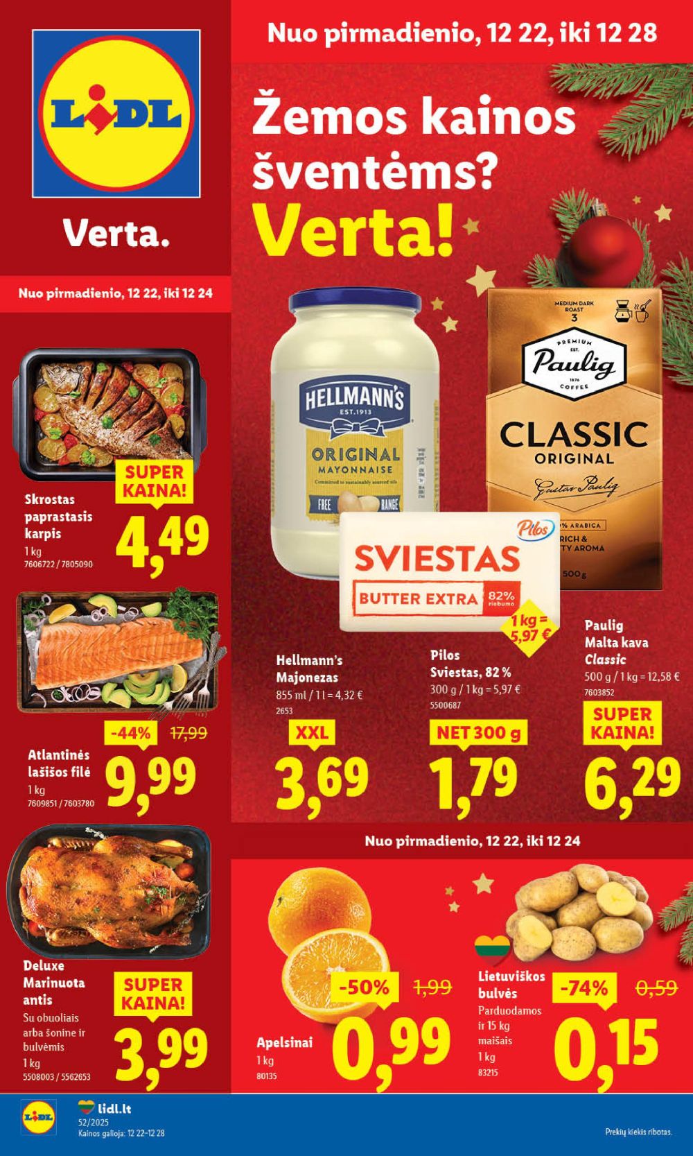 LIDL - Maisto prekių pasiūlymai (2025 12 26 - 2025 12 28) | 15