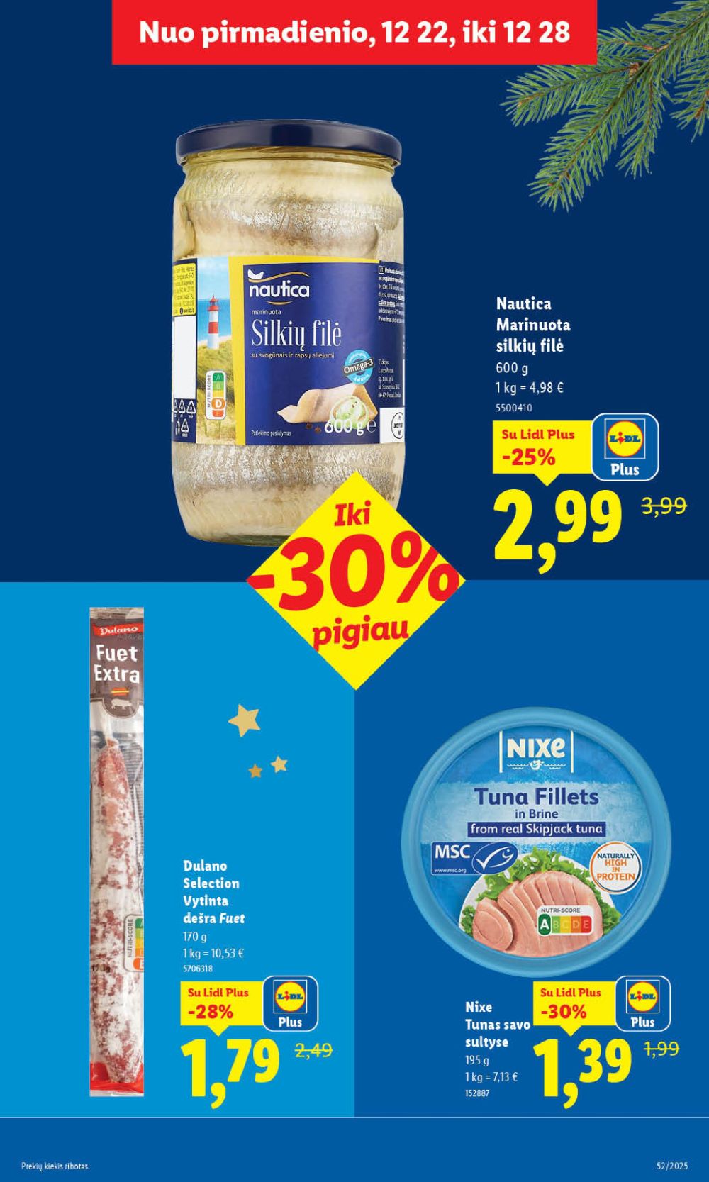 LIDL - Maisto prekių pasiūlymai (2025 12 26 - 2025 12 28) | 25