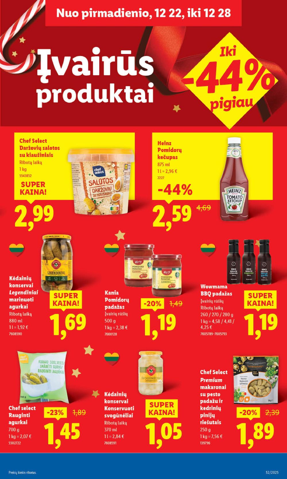 LIDL - Maisto prekių pasiūlymai (2025 12 26 - 2025 12 28) | 33