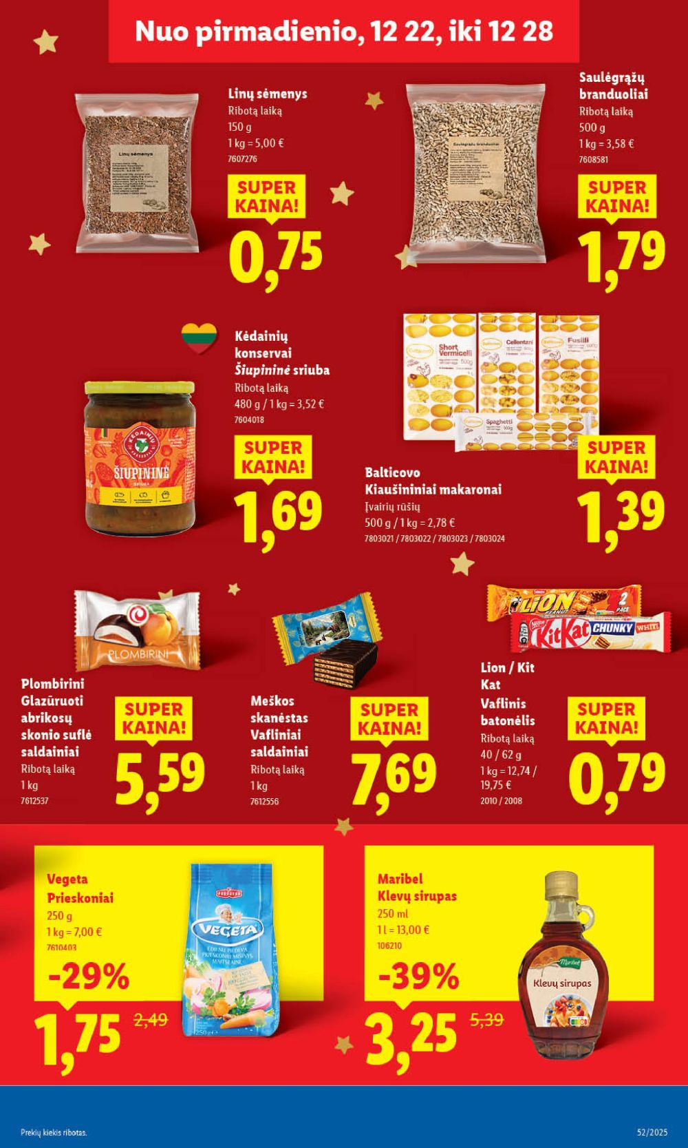 LIDL - Maisto prekių pasiūlymai (2025 12 26 - 2025 12 28) | 37