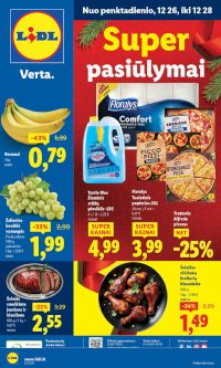LIDL - Maisto prekių pasiūlymai (2025 12 26 - 2025 12 28)