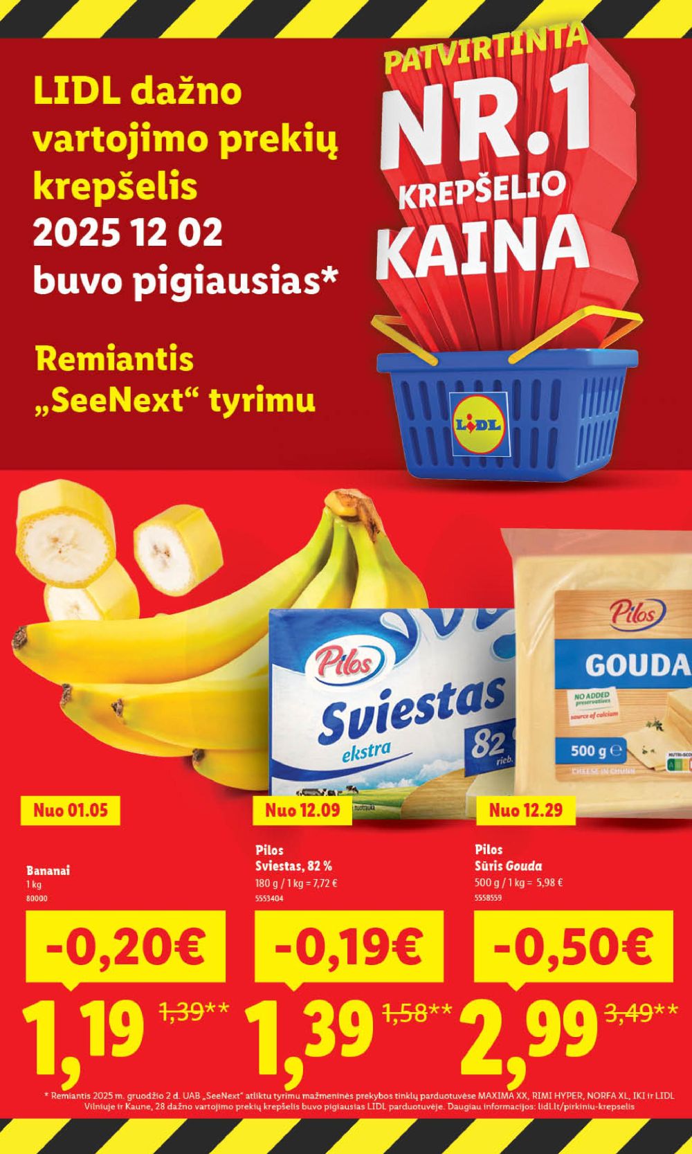 LIDL - Maisto prekių pasiūlymai (2026 01 12 - 2026 01 18) | 2