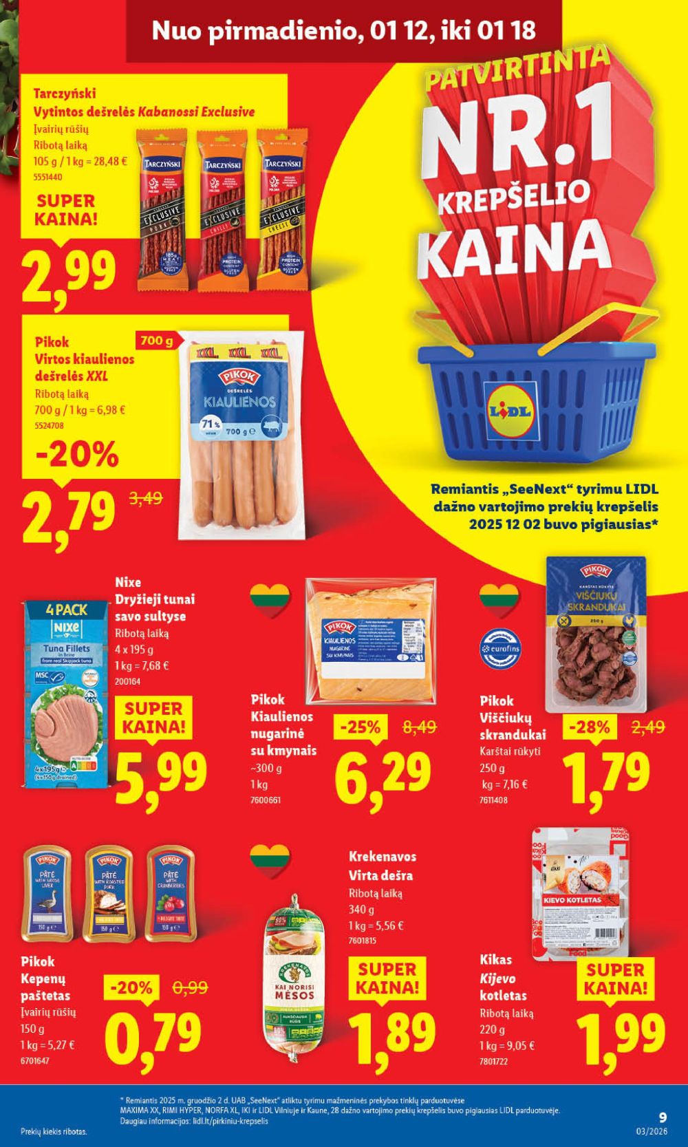 LIDL - Maisto prekių pasiūlymai (2026 01 12 - 2026 01 18) | 11