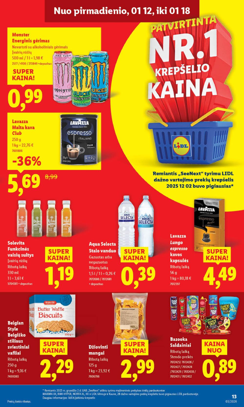 LIDL - Maisto prekių pasiūlymai (2026 01 12 - 2026 01 18) | 15