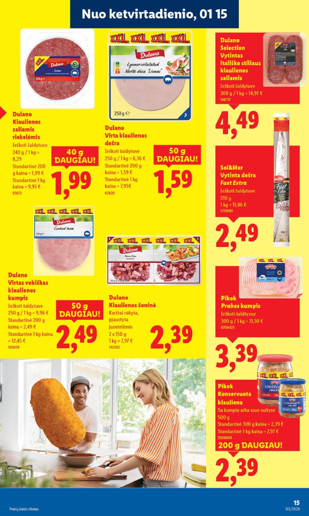 LIDL - Maisto prekių pasiūlymai (2026 01 12 - 2026 01 18) | 17