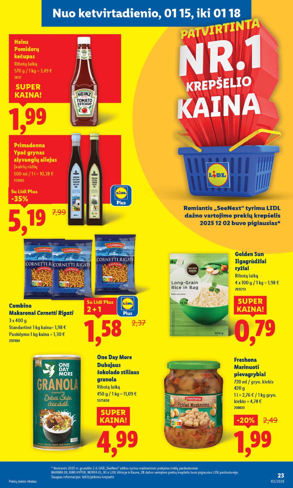LIDL - Maisto prekių pasiūlymai (2026 01 12 - 2026 01 18) | 25