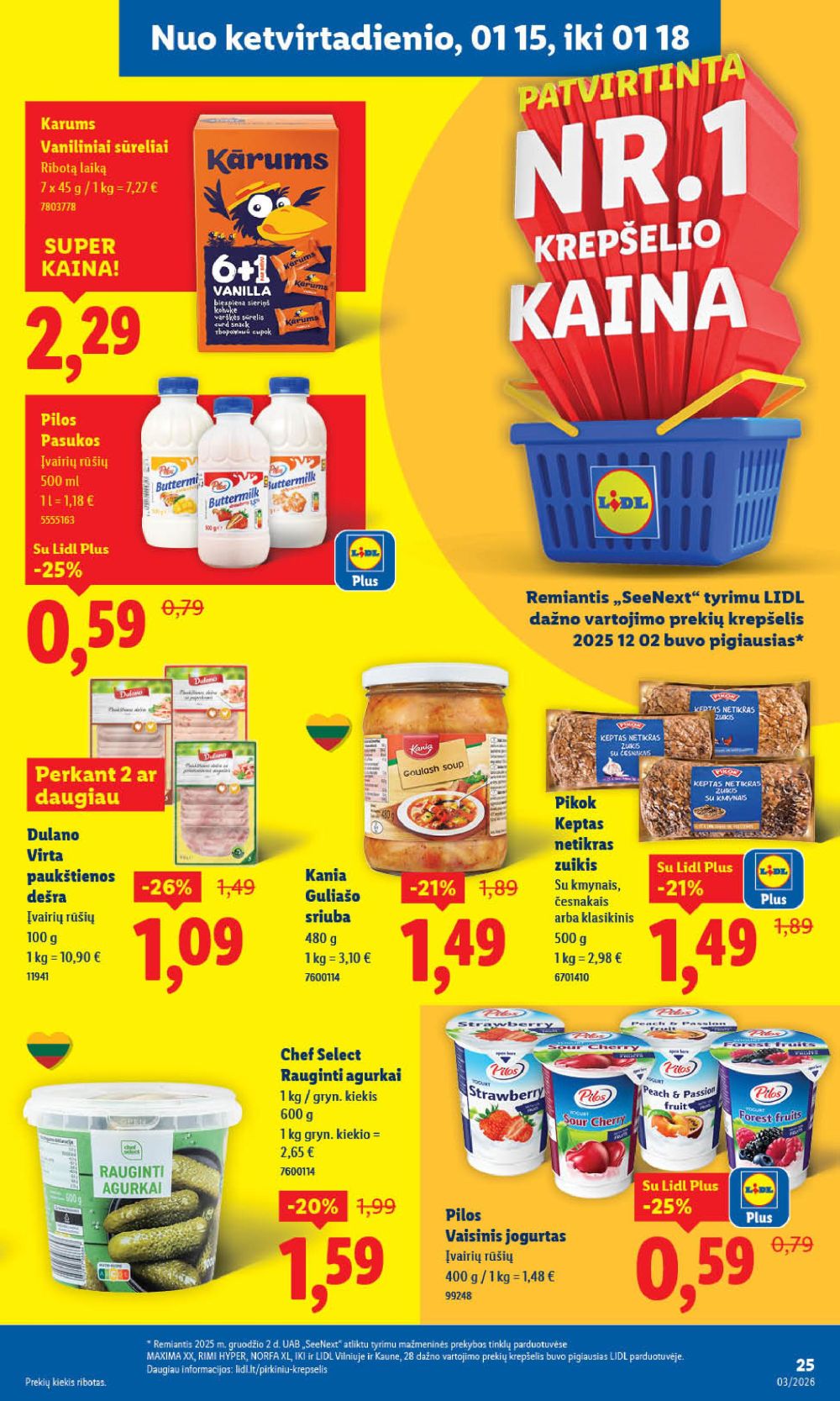 LIDL - Maisto prekių pasiūlymai (2026 01 12 - 2026 01 18) | 27