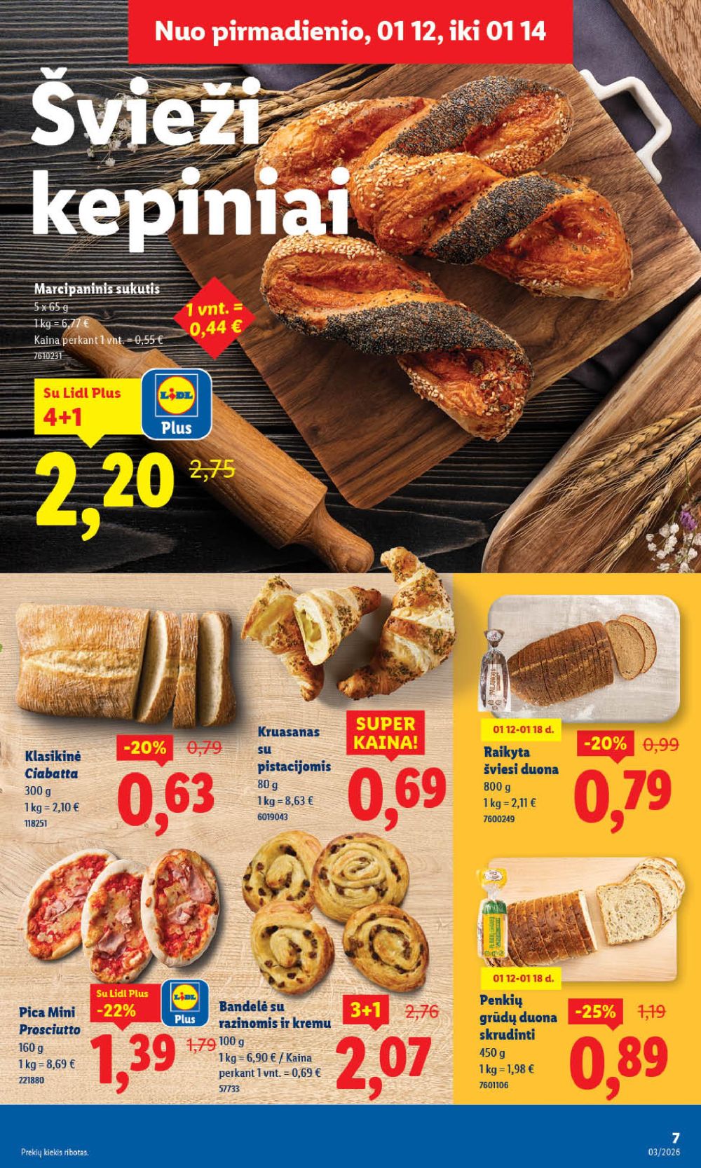 LIDL - Maisto prekių pasiūlymai (2026 01 12 - 2026 01 18) | 8
