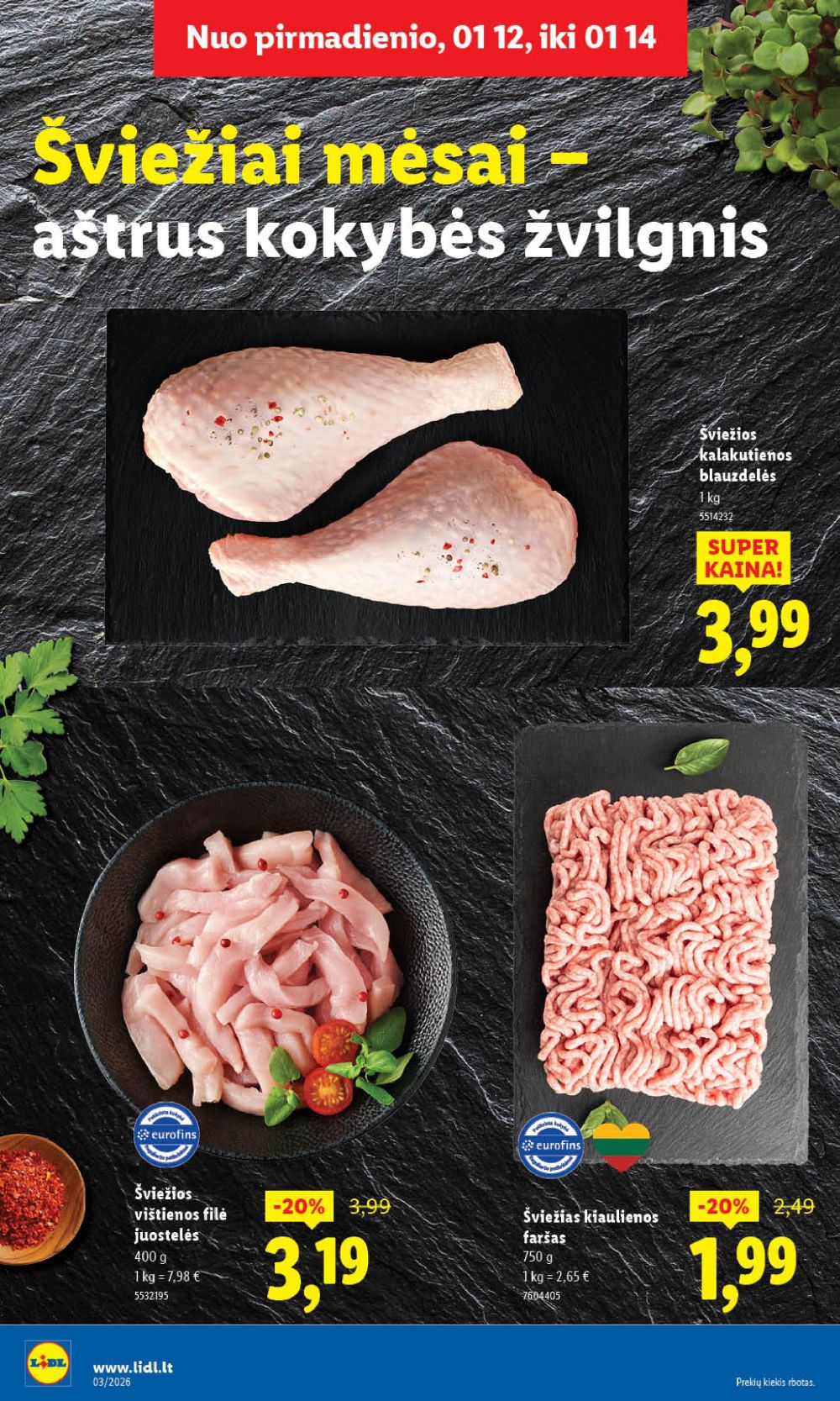 LIDL - Maisto prekių pasiūlymai (2026 01 12 - 2026 01 18) | 10