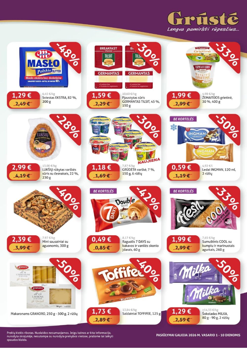 GRŪSTĖ - Ko gero pigiau nerasi (2026 02 01 - 2026 02 10) | 3