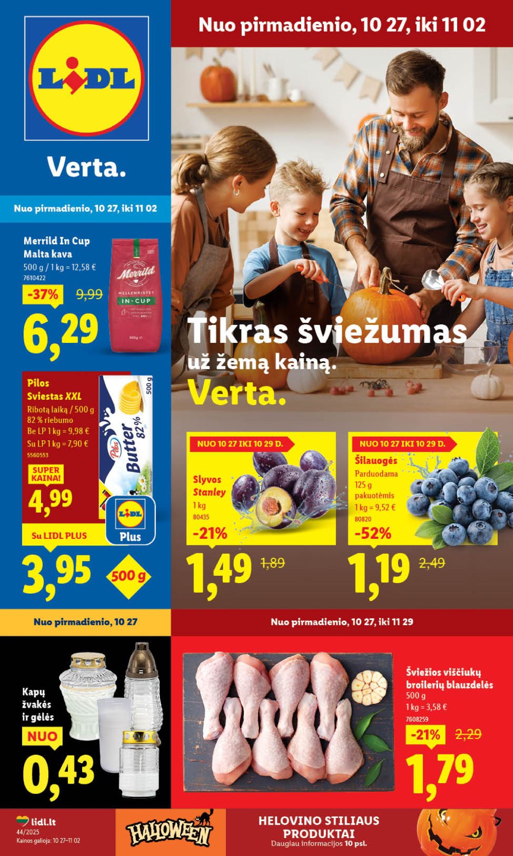 LIDL - Maisto prekių pasiūlymai (2025 10 27 - 2025 11 02) | 1