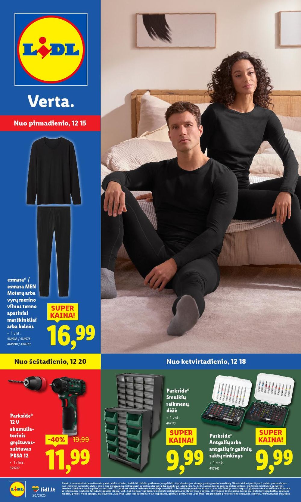 LIDL - Ne maisto prekių pasiūlymai (2025 12 15 - 2025 12 21) | 1