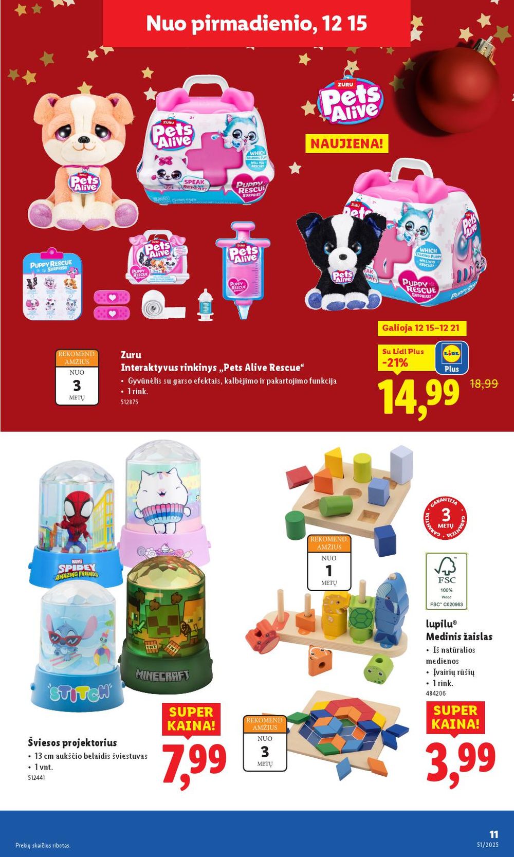 LIDL - Ne maisto prekių pasiūlymai (2025 12 15 - 2025 12 21) | 11