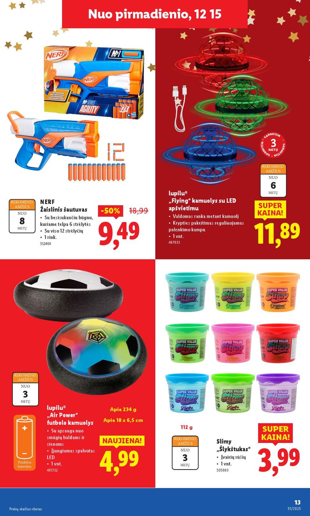 LIDL - Ne maisto prekių pasiūlymai (2025 12 15 - 2025 12 21) | 13