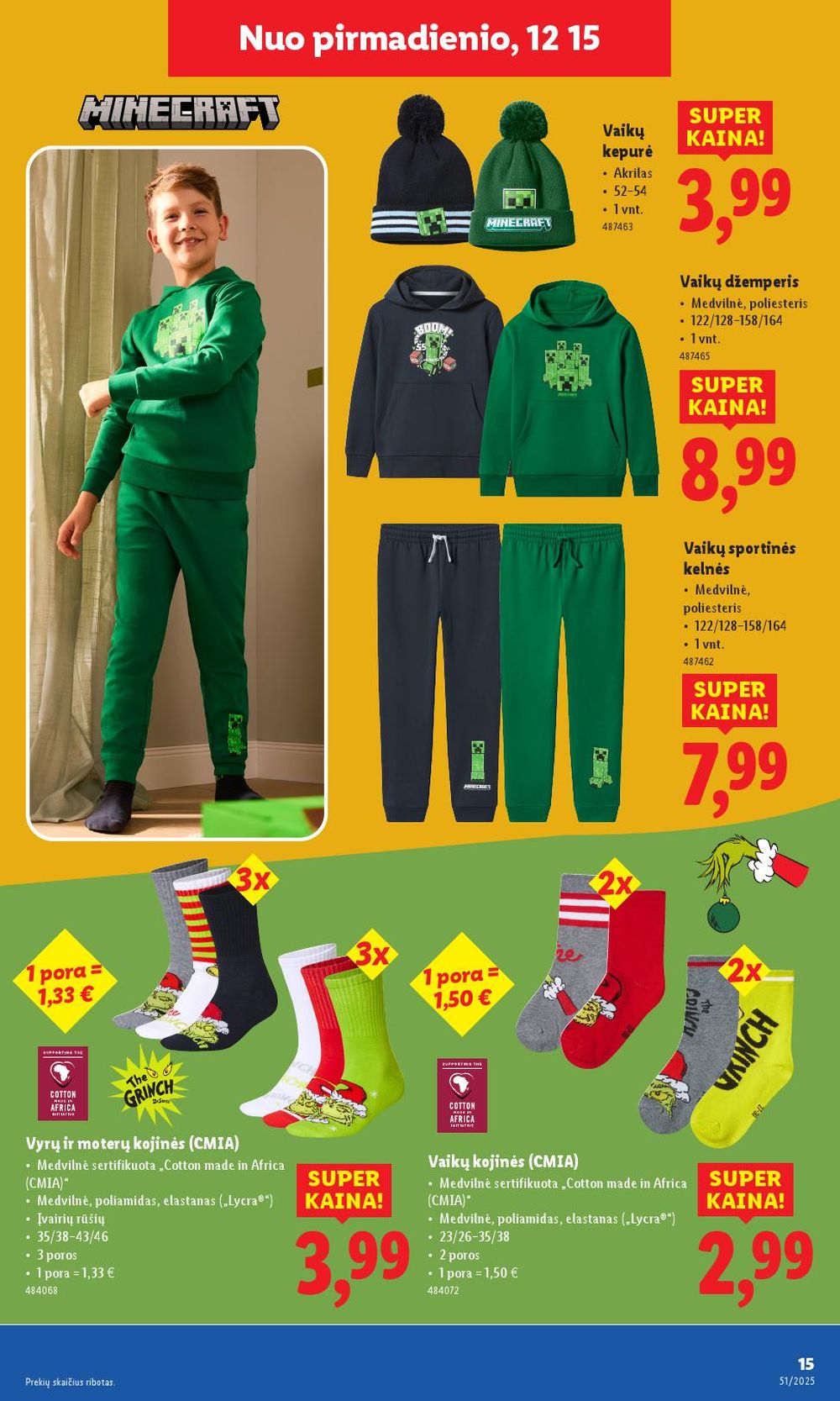 LIDL - Ne maisto prekių pasiūlymai (2025 12 15 - 2025 12 21) | 15