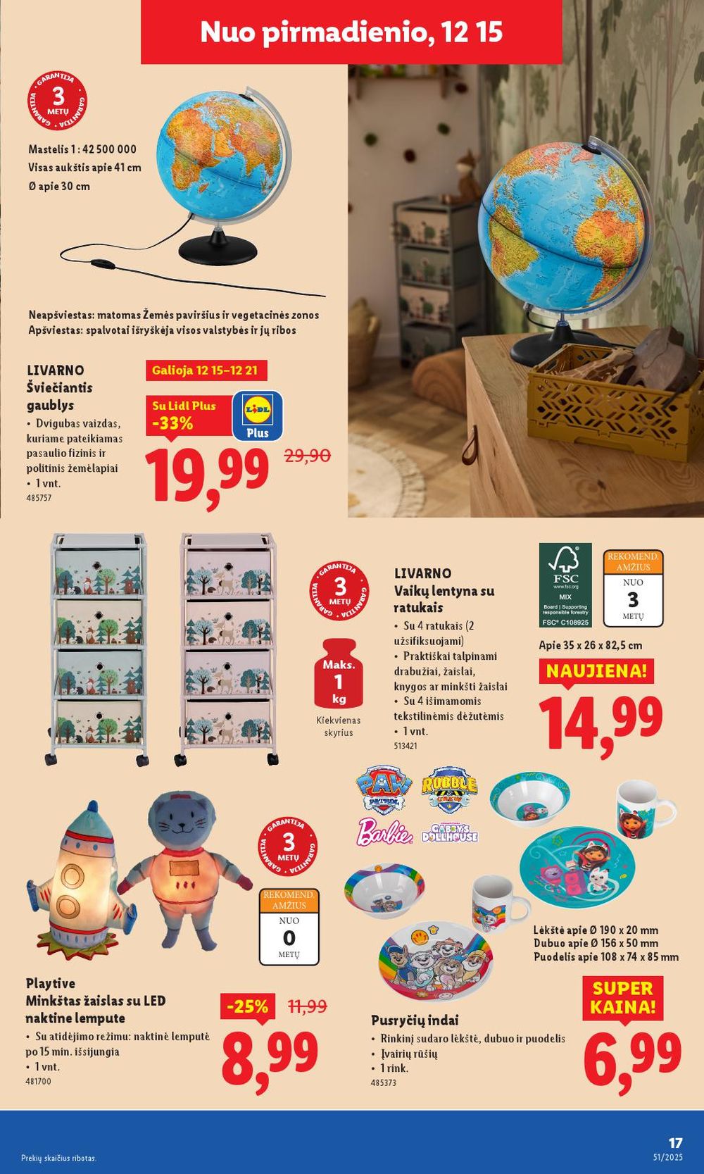 LIDL - Ne maisto prekių pasiūlymai (2025 12 15 - 2025 12 21) | 17