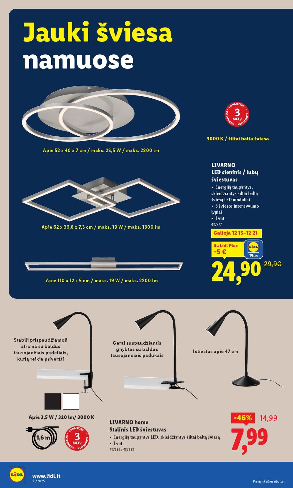 LIDL - Ne maisto prekių pasiūlymai (2025 12 15 - 2025 12 21) | 18