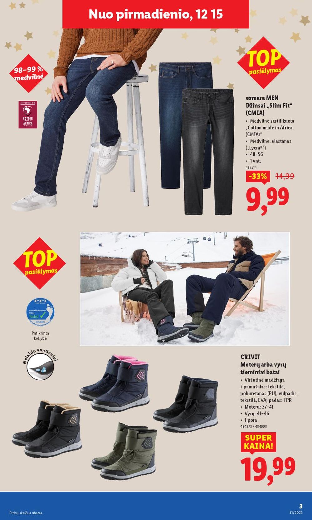 LIDL - Ne maisto prekių pasiūlymai (2025 12 15 - 2025 12 21) | 3