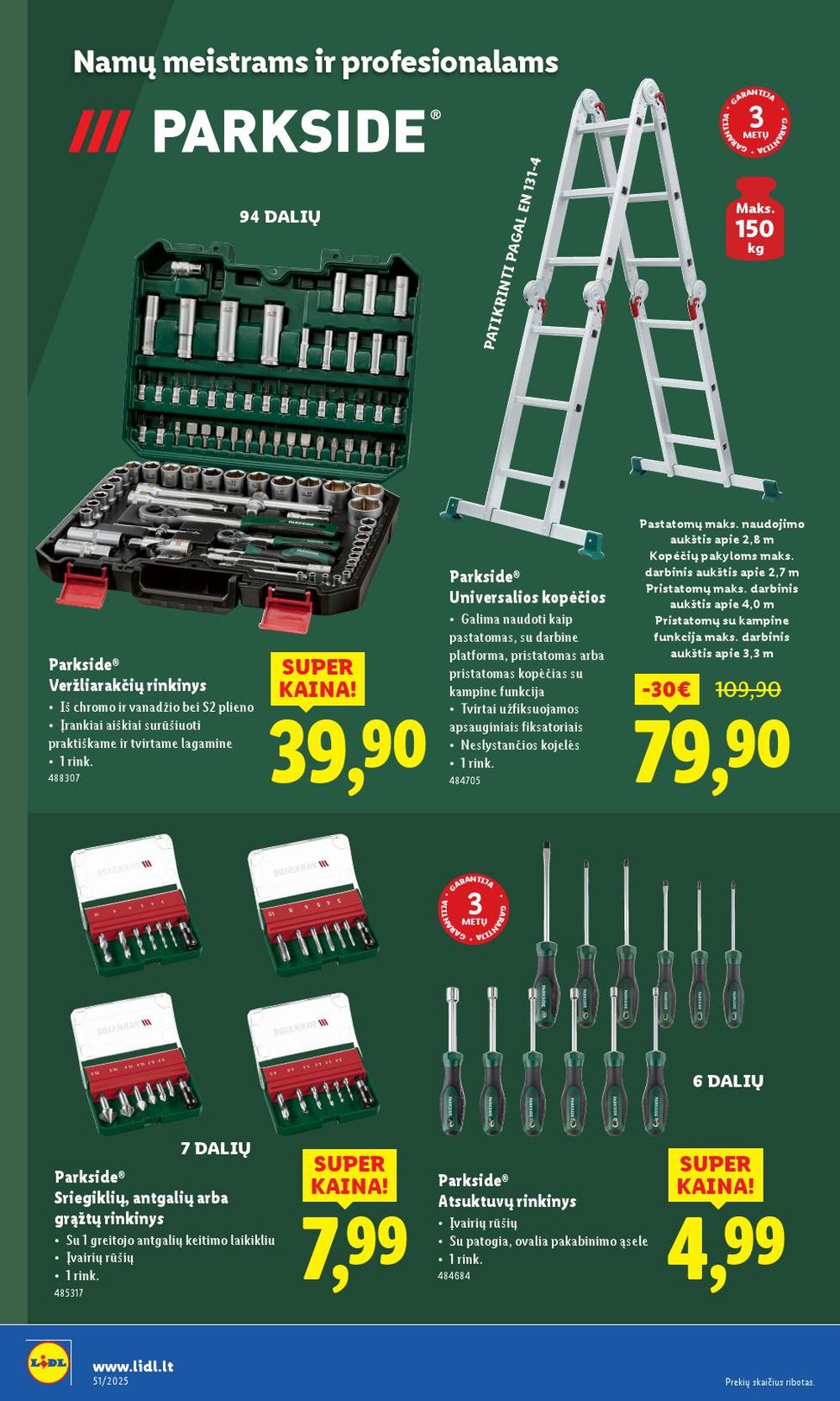 LIDL - Ne maisto prekių pasiūlymai (2025 12 15 - 2025 12 21) | 22