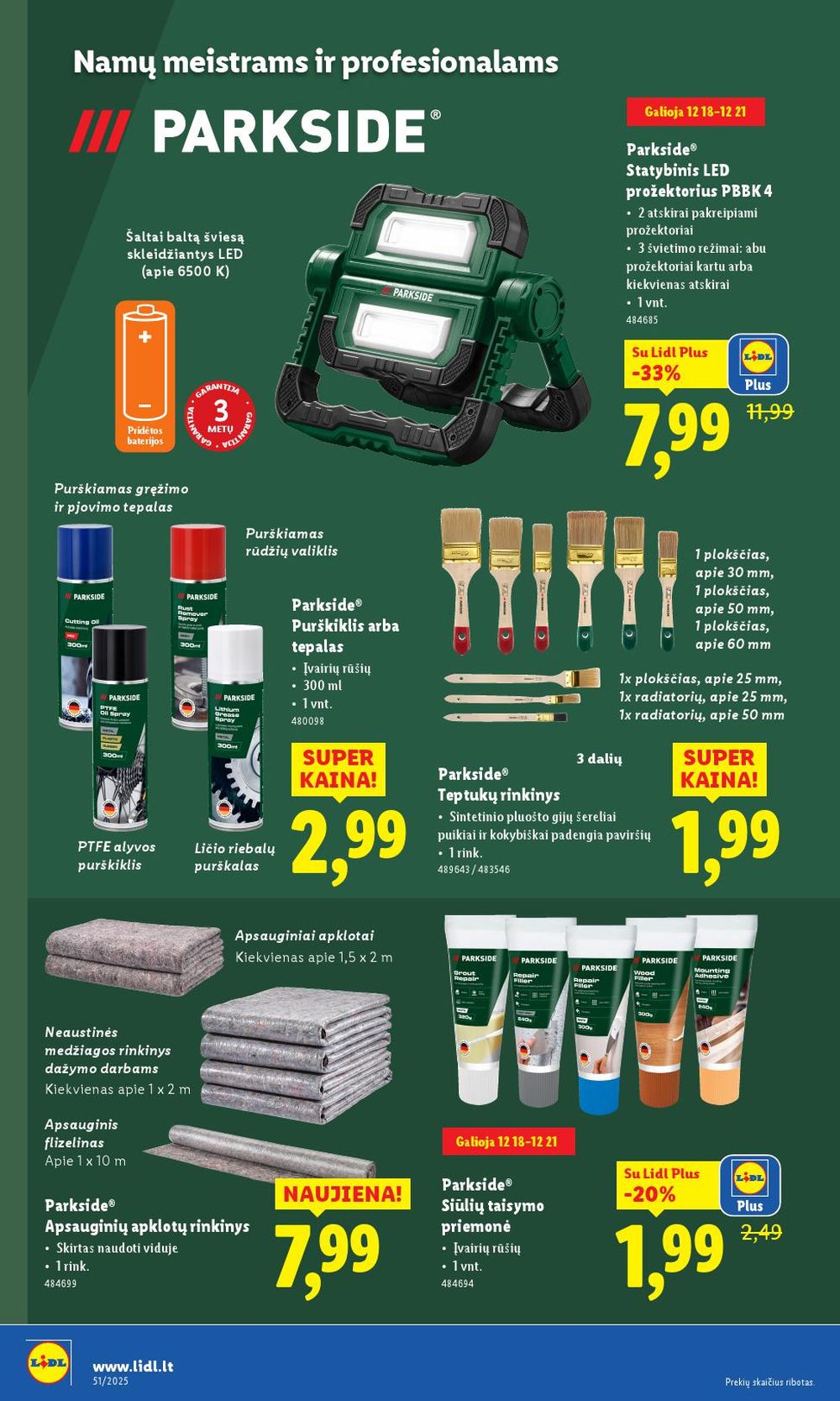 LIDL - Ne maisto prekių pasiūlymai (2025 12 15 - 2025 12 21) | 24