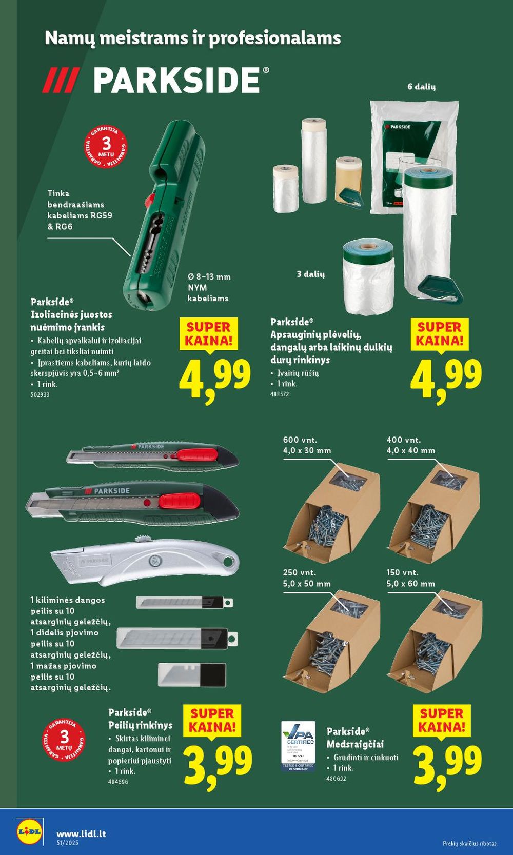 LIDL - Ne maisto prekių pasiūlymai (2025 12 15 - 2025 12 21) | 26