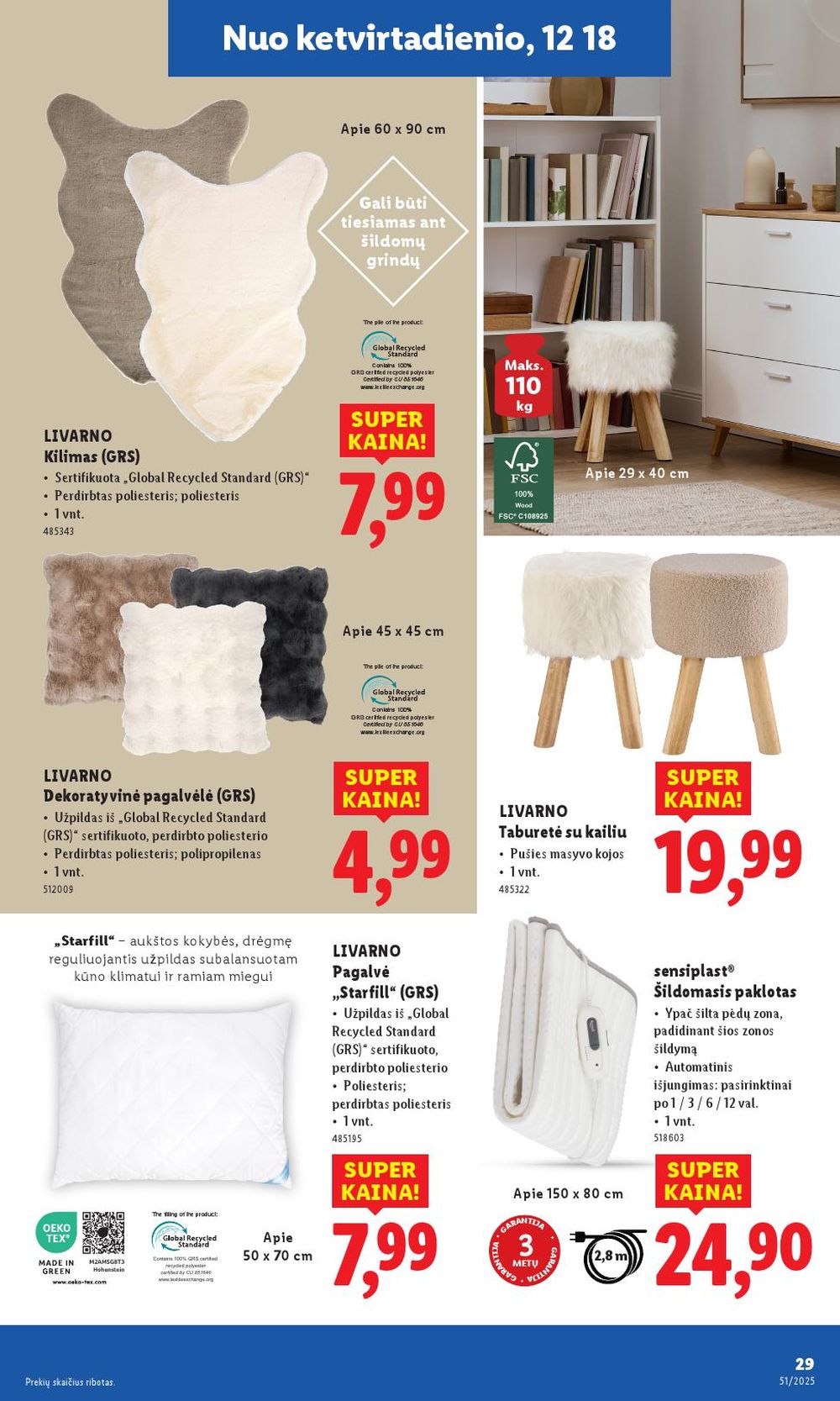 LIDL - Ne maisto prekių pasiūlymai (2025 12 15 - 2025 12 21) | 29