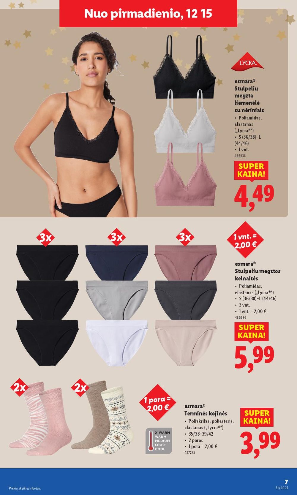 LIDL - Ne maisto prekių pasiūlymai (2025 12 15 - 2025 12 21) | 7