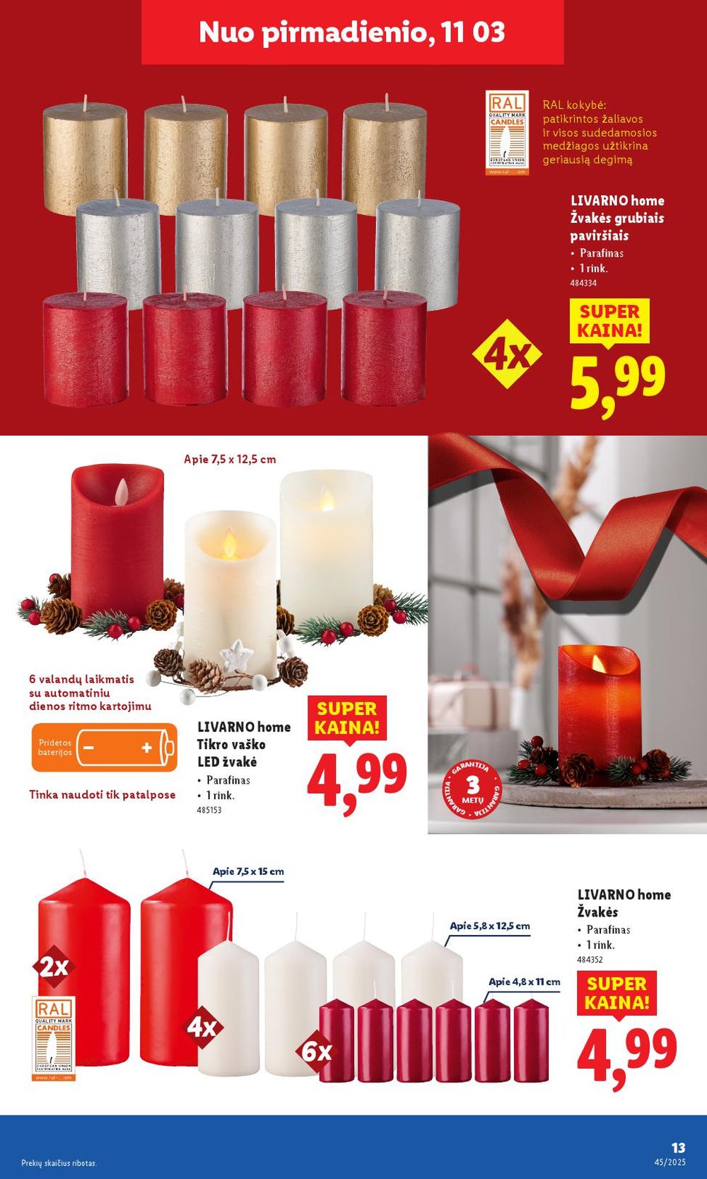 LIDL - Ne maisto prekių pasiūlymai (2025 11 03 - 2025 11 09) | 13