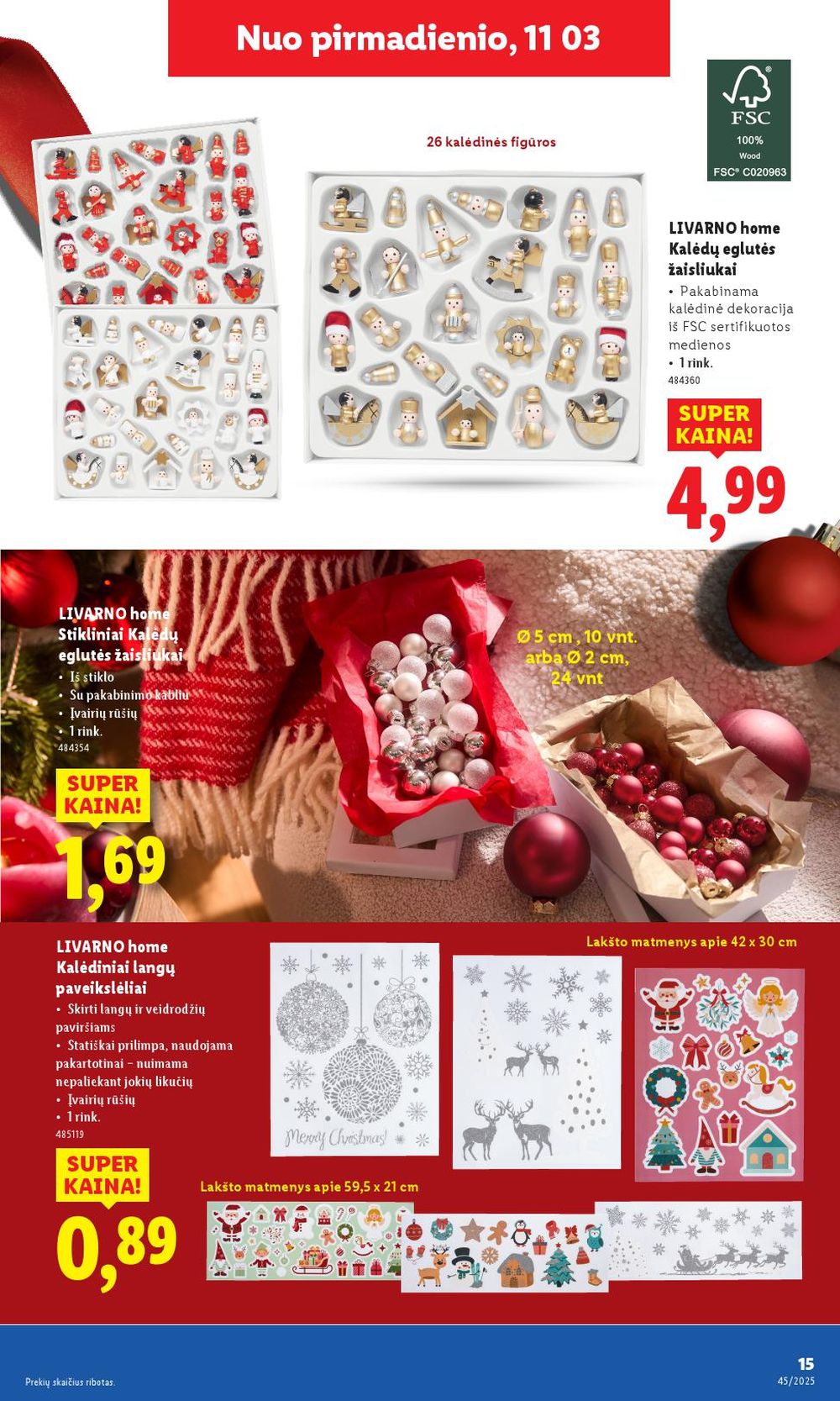 LIDL - Ne maisto prekių pasiūlymai (2025 11 03 - 2025 11 09) | 15