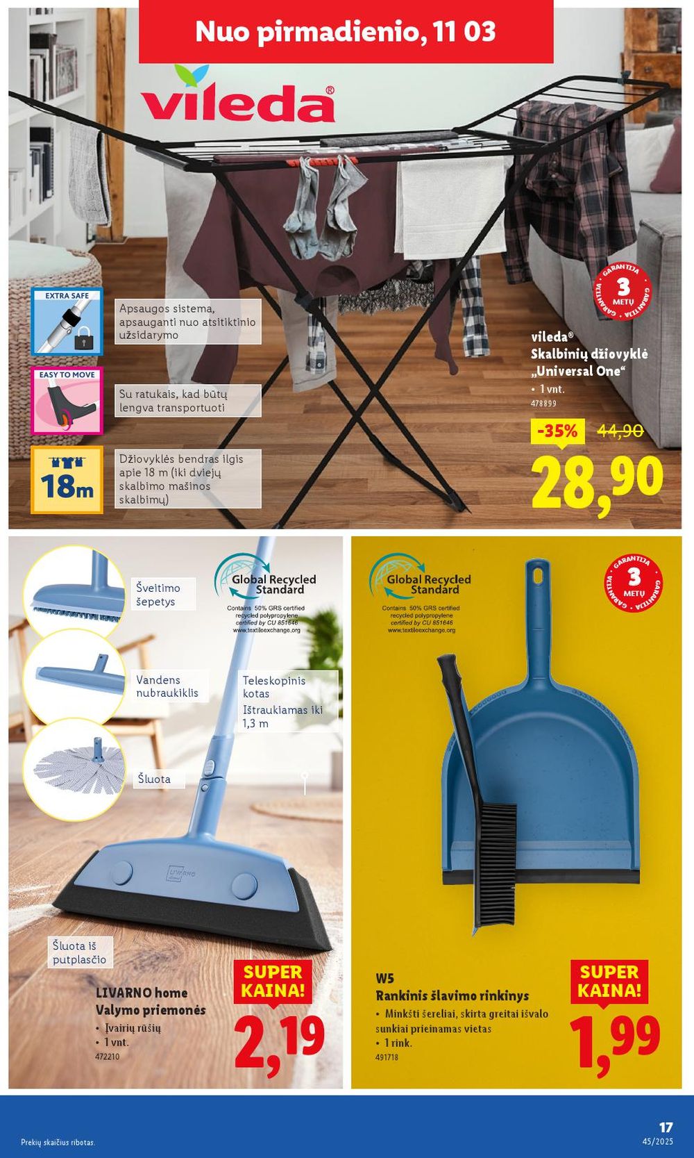 LIDL - Ne maisto prekių pasiūlymai (2025 11 03 - 2025 11 09) | 17