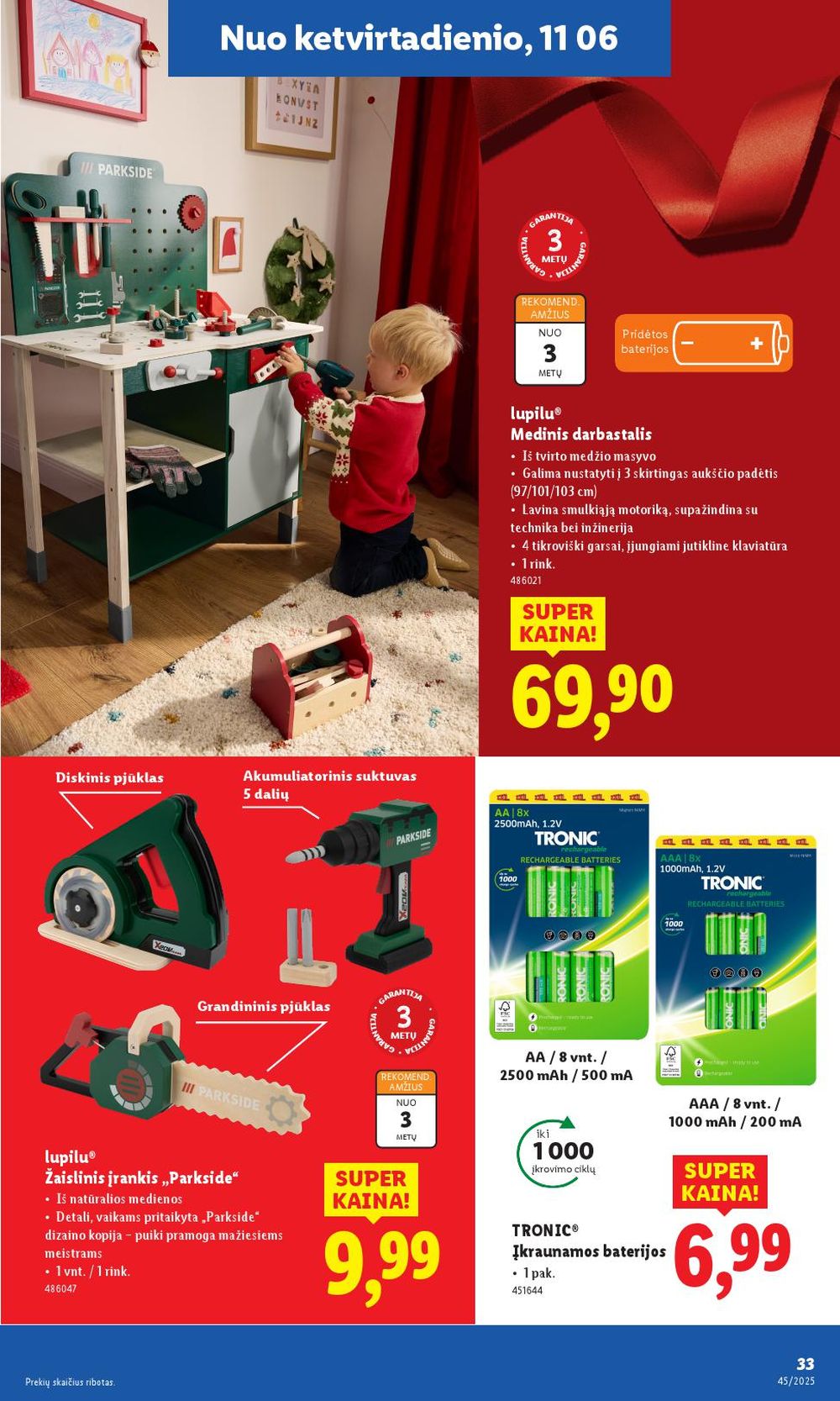 LIDL - Ne maisto prekių pasiūlymai (2025 11 03 - 2025 11 09) | 33