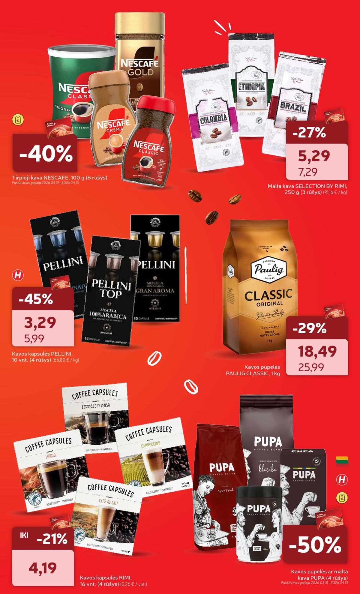 RIMI - Kavos dienos (2026 03 31 - 2026 04 14) | 2