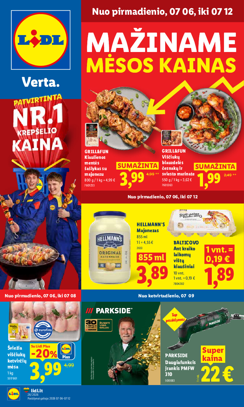 MAISTO PREKIŲ PASIŪLYMAI (2026-07-06 - 2026-07-12) | 1