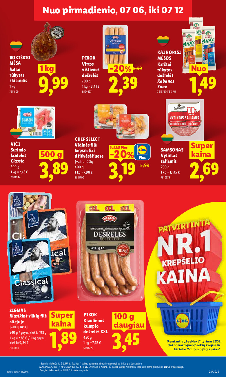 MAISTO PREKIŲ PASIŪLYMAI (2026-07-06 - 2026-07-12) | 11