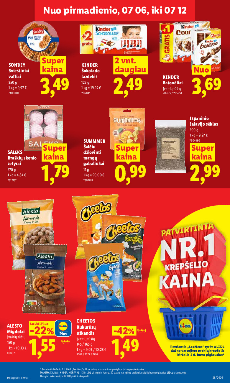 MAISTO PREKIŲ PASIŪLYMAI (2026-07-06 - 2026-07-12) | 21