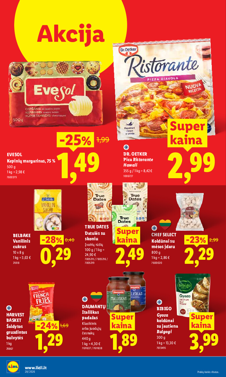 MAISTO PREKIŲ PASIŪLYMAI (2026-07-06 - 2026-07-12) | 22