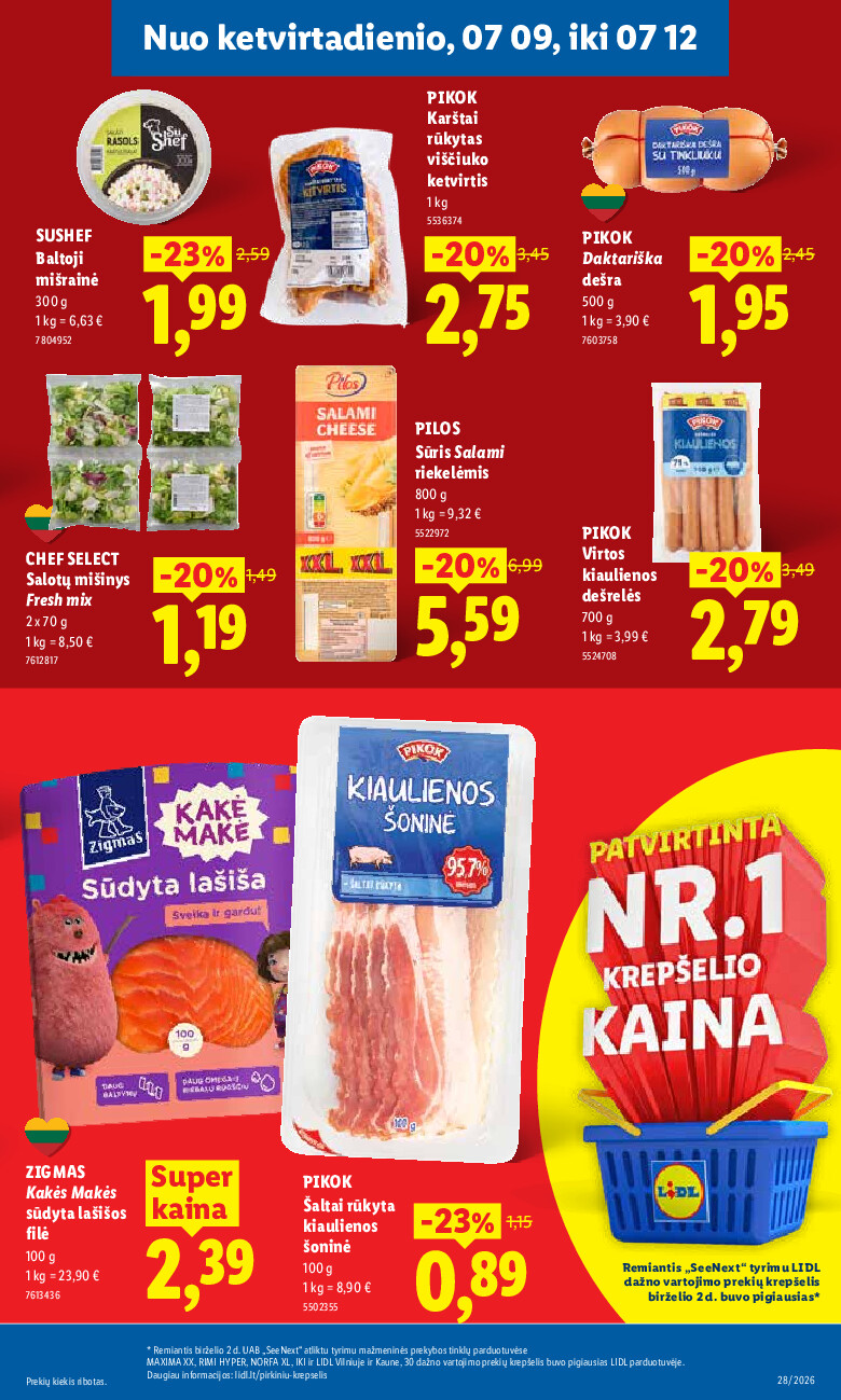 MAISTO PREKIŲ PASIŪLYMAI (2026-07-06 - 2026-07-12) | 33