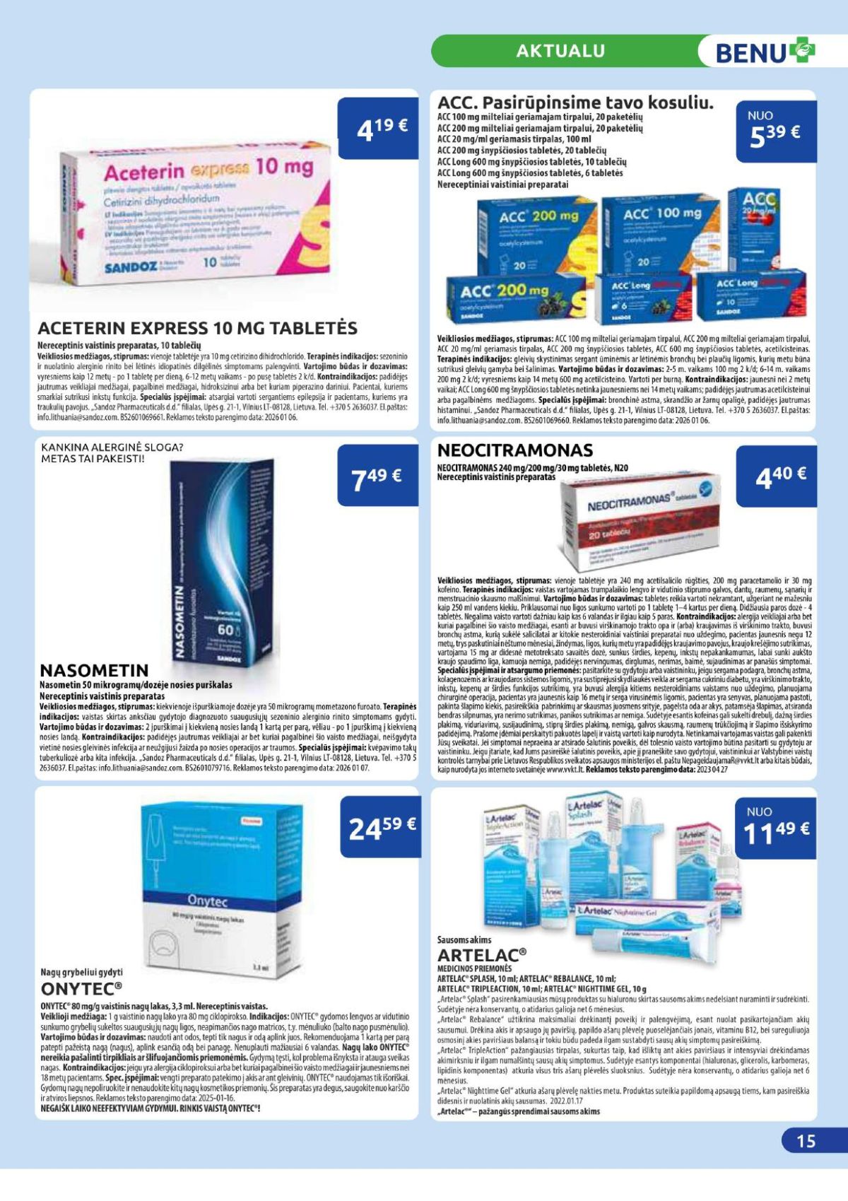 BENU VAISTINĖ (2026 03 01 - 2026 03 31) | 15