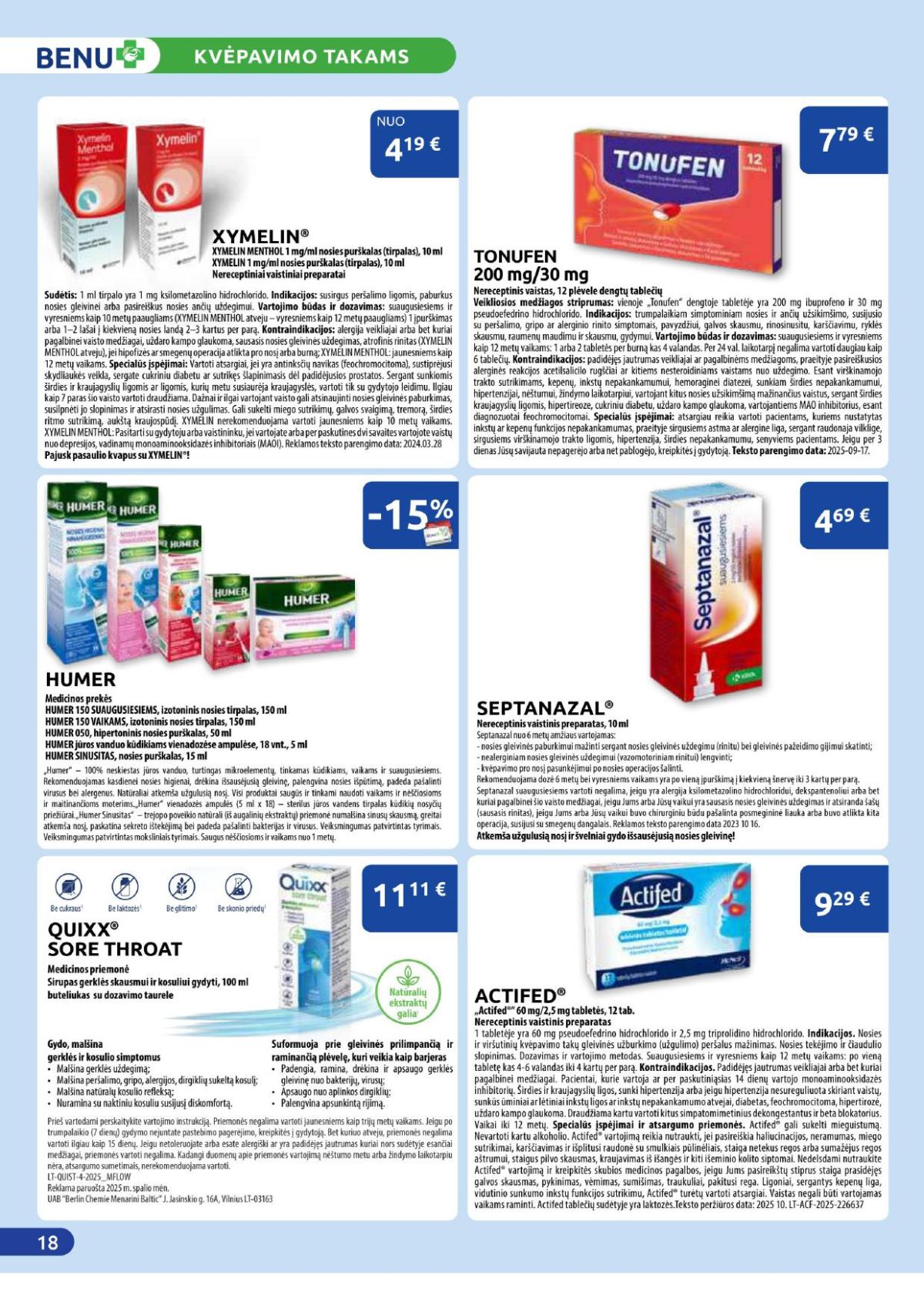 BENU VAISTINĖ (2026 03 01 - 2026 03 31) | 18