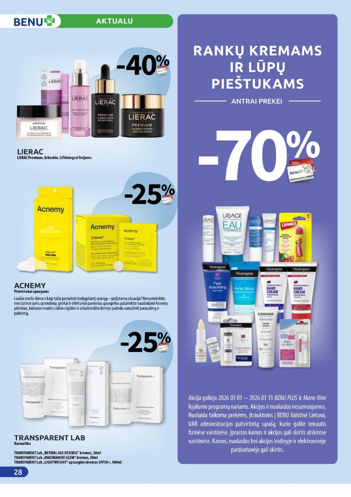 BENU VAISTINĖ (2026 03 01 - 2026 03 31) | 28